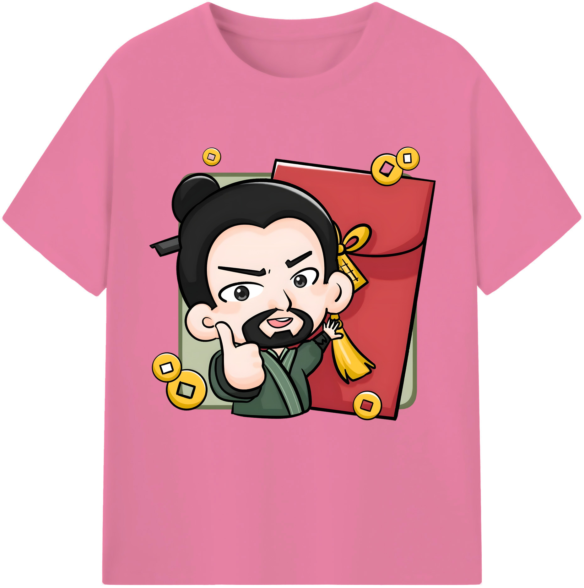 （画像用） Ne Zha 2 ナタ 魔童の大暴れ 綿100％半袖Tシャツ（フロントプリント）